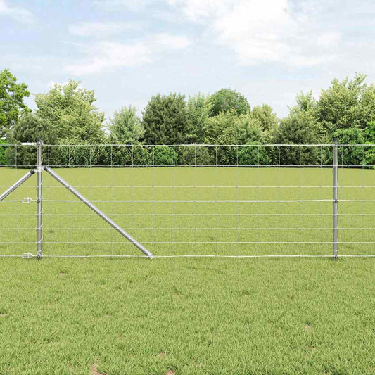 Wildzaun Silber 50 x 0.8 m Verzinkter Stahl