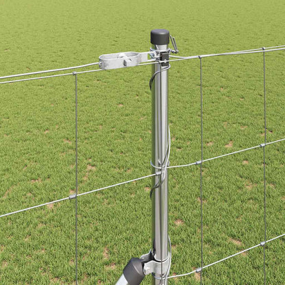 Wildzaun Silber 50 x 1,5 m Verzinkter Stahl