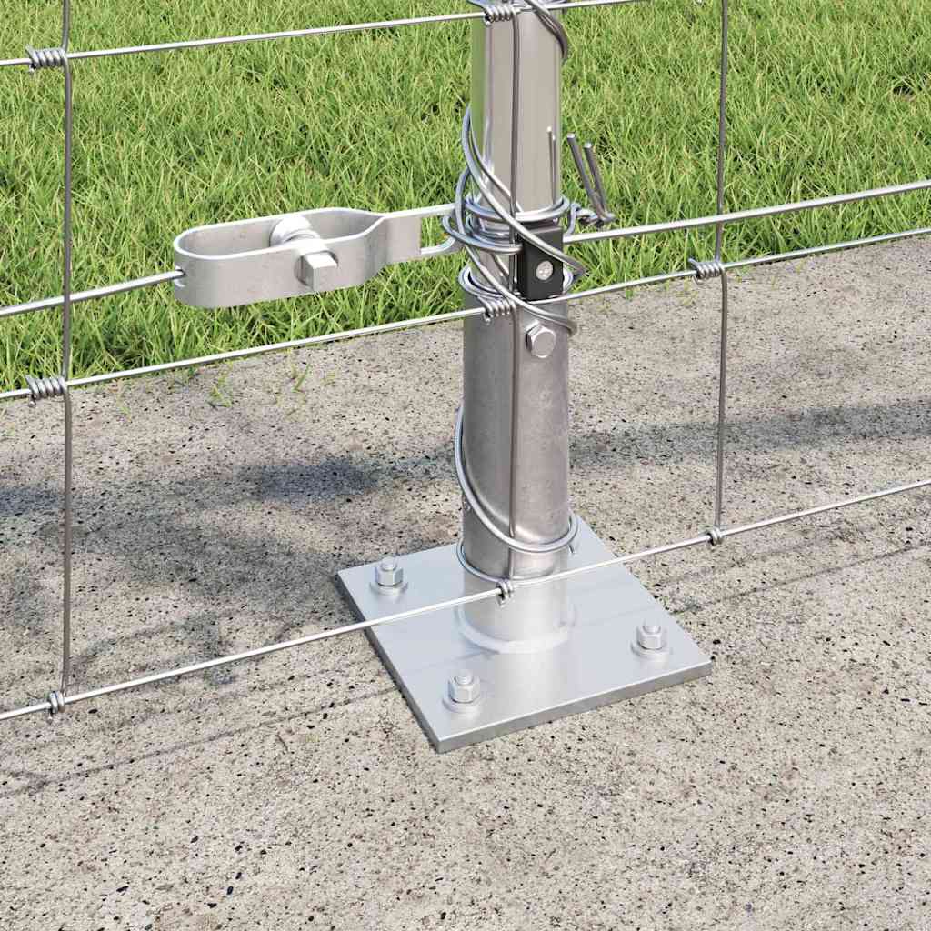 Wildzaun Silber 25 x 0,8 m Verzinkter Stahl