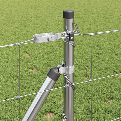Wildzaun Silber 25 x 0,8 m Verzinkter Stahl