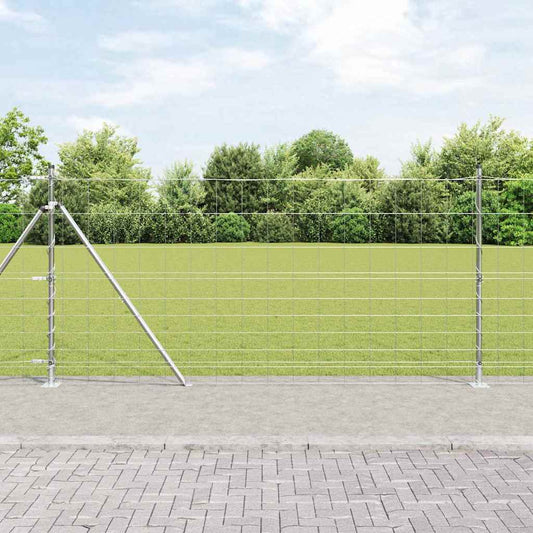 Wildzaun Silber 25 x 1,2 m Verzinkter Stahl