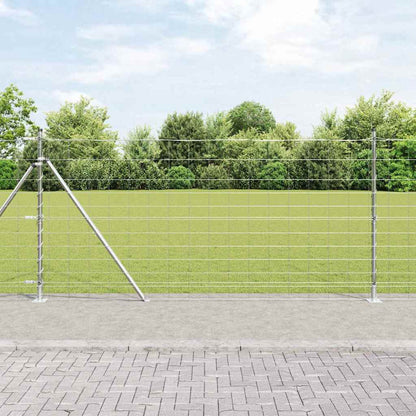 Wildzaun Silber 25 x 1,2 m Verzinkter Stahl