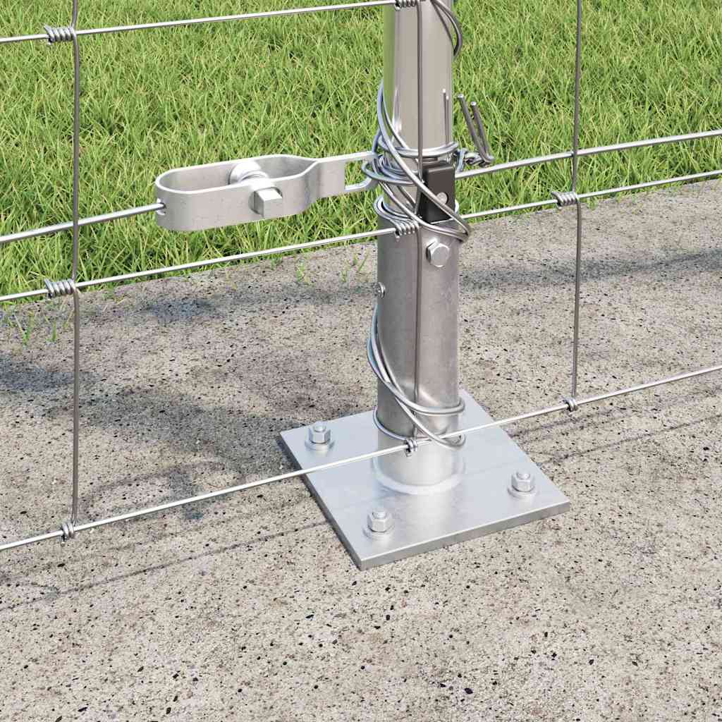 Wildzaun Silber 25 x 1,4 m Verzinkter Stahl