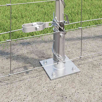 Wildzaun Silber 25 x 1,4 m Verzinkter Stahl