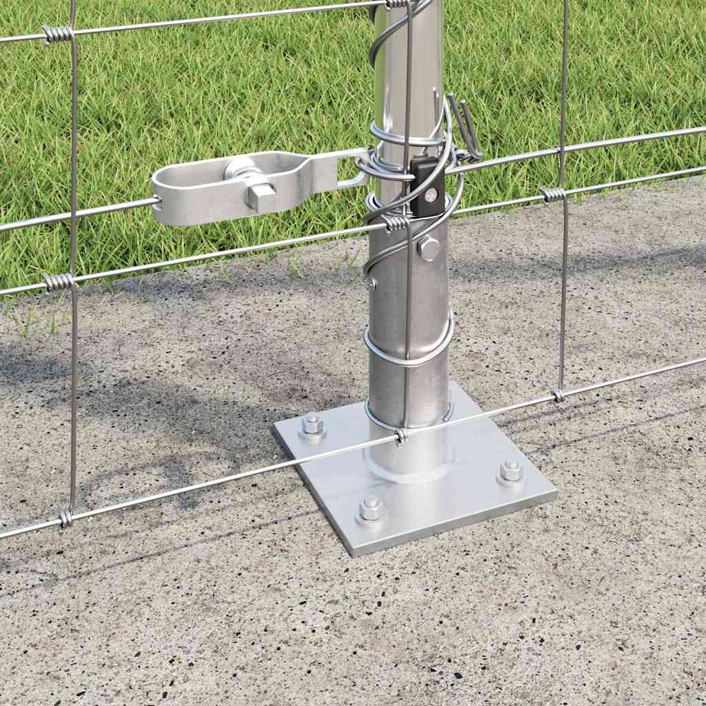 Wildzaun Silber 25 x 1,5 m Verzinkter Stahl