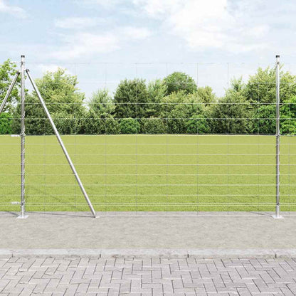 Wildzaun Silber 25 x 1.5 m Verzinkter Stahl