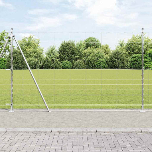 Wildzaun Silber 25 x 1.5 m Verzinkter Stahl