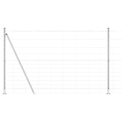 Wildzaun Silber 25 x 1.5 m Verzinkter Stahl
