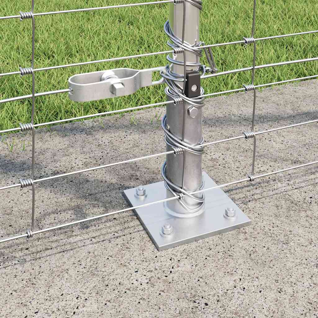 Wildzaun Silber 25 x 1,5 m Verzinkter Stahl