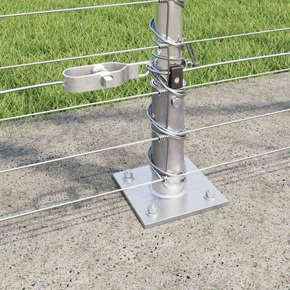 Wildzaun Silber 25 x 1,5 m Verzinkter Stahl