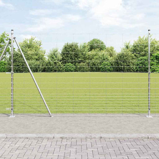 Wildzaun Silber 25 x 1.5 m Verzinkter Stahl