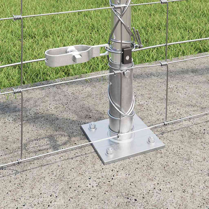 Wildzaun Silber 25 x 1,6 m Verzinkter Stahl