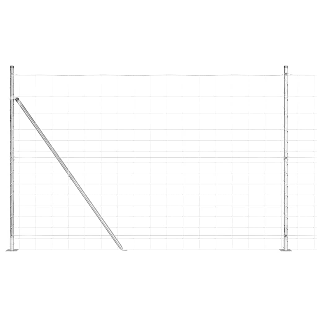 Wildzaun Silber 25 x 1.6 m Verzinkter Stahl