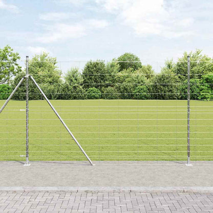 Wildzaun Silber 25 x 1.6 m Verzinkter Stahl