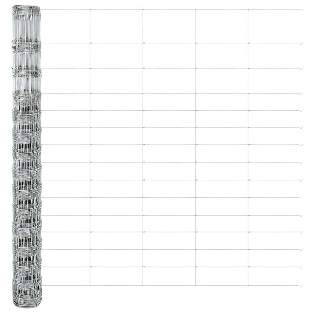 Wildzaun Silber 25 x 1.6 m Verzinkter Stahl