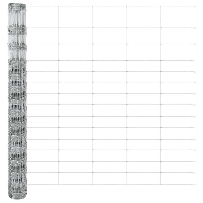 Wildzaun Silber 25 x 1.6 m Verzinkter Stahl