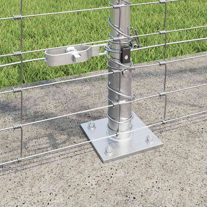Wildzaun Silber 25 x 1,6 m Verzinkter Stahl