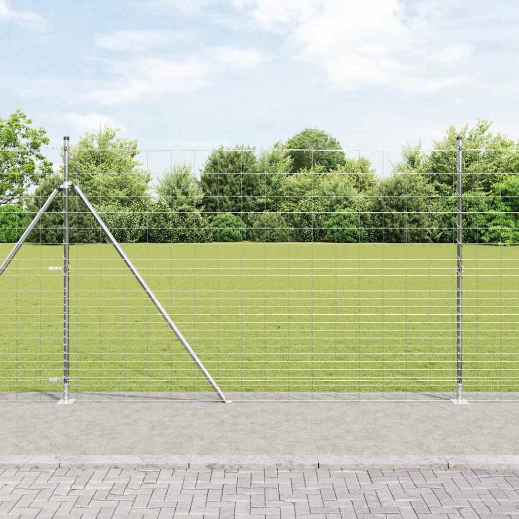 Wildzaun Silber 25 x 1.6 m Verzinkter Stahl