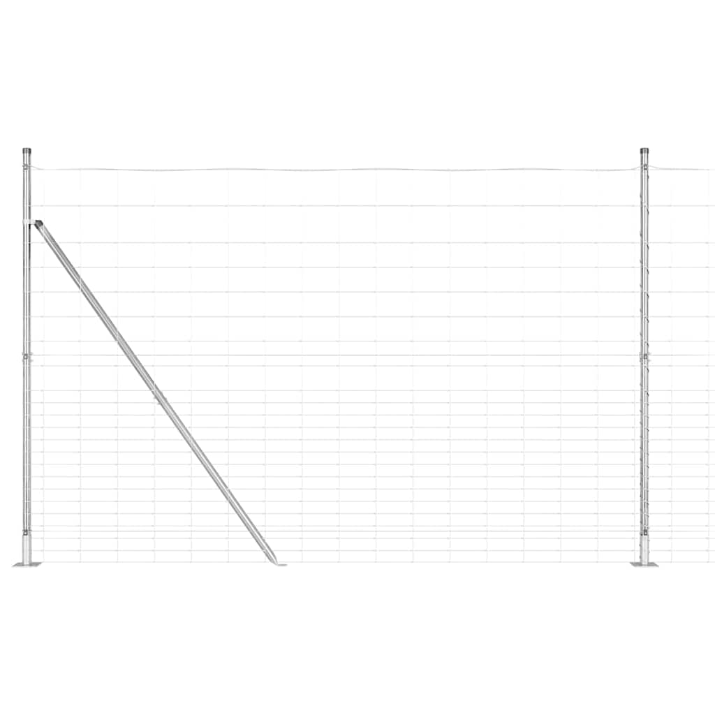 Wildzaun Silber 25 x 1.6 m Verzinkter Stahl