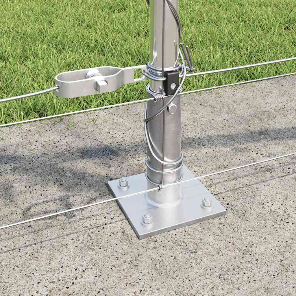 Wildzaun Silber 50 x 0,8 m Verzinkter Stahl