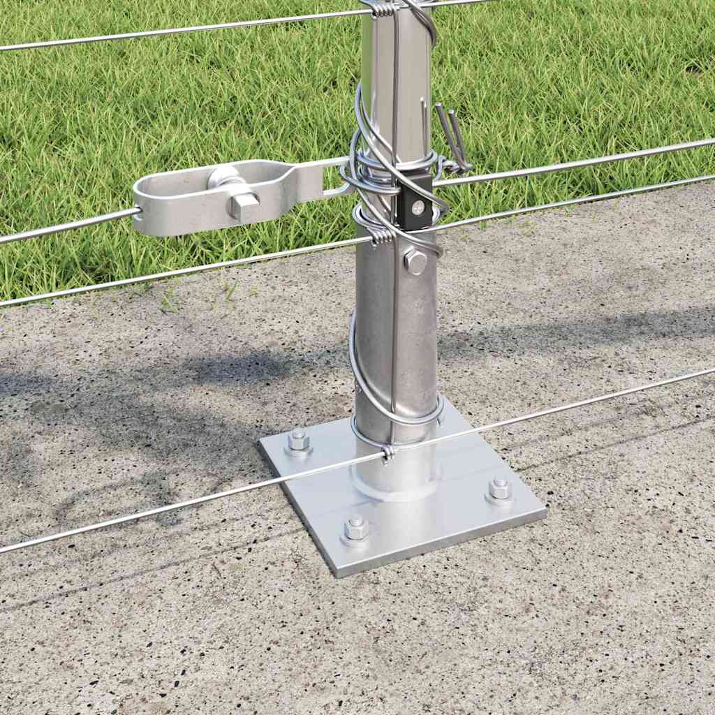 Wildzaun Silber 100 x 0,8 m Verzinkter Stahl