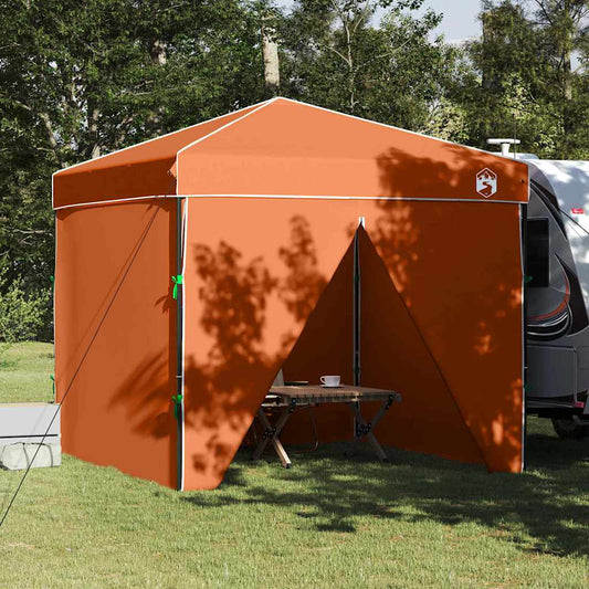 Pop-up Pavillon Zelt Orange 250 x 250 cm Stoff