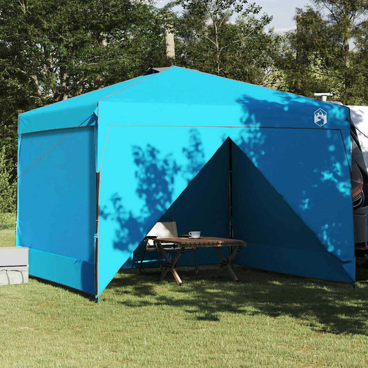 Pop-up Pavillon Zelt Blau 300 x 300 cm Stoff
