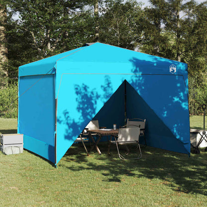 Pop-up Pavillon Zelt Blau 300 x 300 cm Stoff