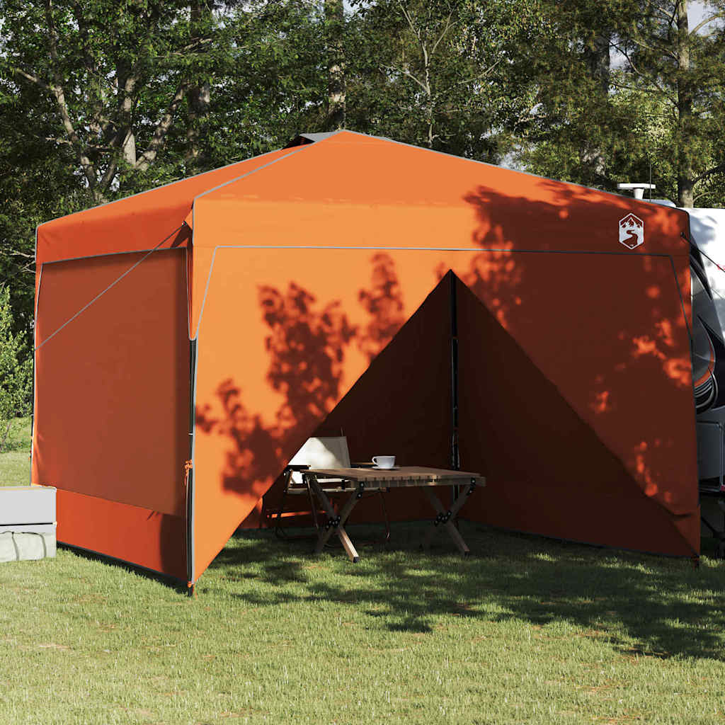 Pop-up Pavillon Zelt Orange 300 x 300 cm Stoff