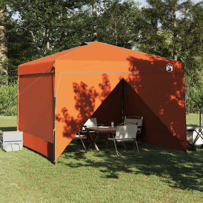 Pop-up Pavillon Zelt Orange 300 x 300 cm Stoff