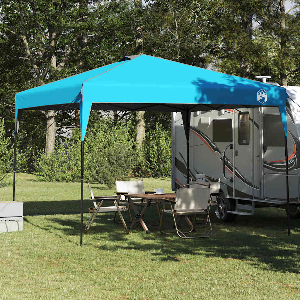 Pop-up Pavillon Zelt Blau 300 x 300 cm Stoff