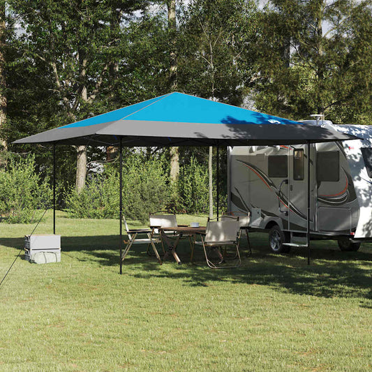 Pop-up Pavillon Zelt Blau 400 x 400 cm Stoff