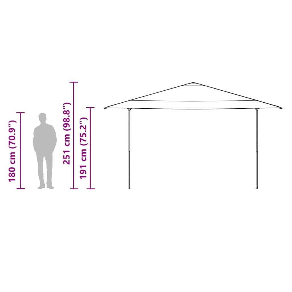 Pop-up Pavillon Zelt Blau 400 x 400 cm Stoff