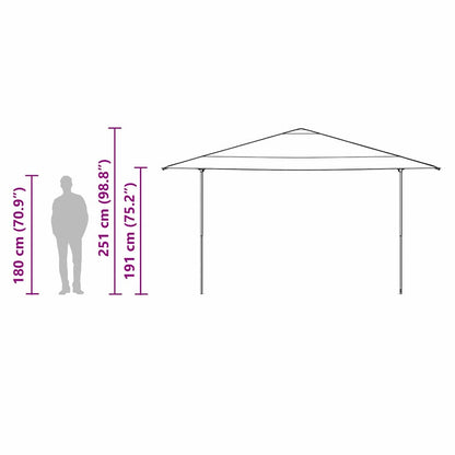 Pop-up Pavillon Zelt Blau 400 x 400 cm Stoff