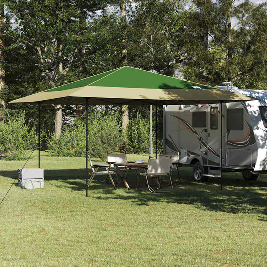 Pop-up Pavillon Zelt Grün 400 x 400 cm Stoff