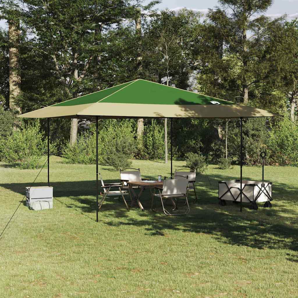Pop-up Pavillon Zelt Grün 400 x 400 cm Stoff