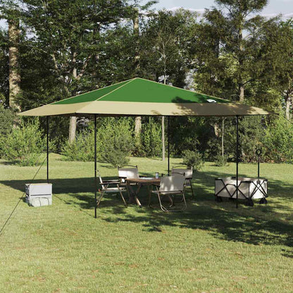 Pop-up Pavillon Zelt Grün 400 x 400 cm Stoff