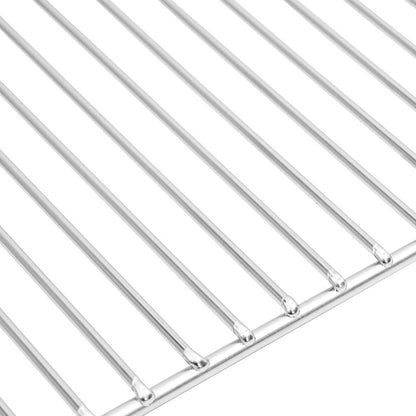Grillrost Silber 40 x 30 cm Edelstahl