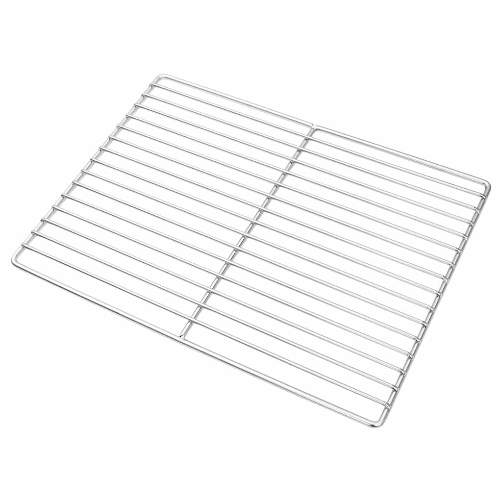 Grillrost Silber 40 x 30 cm Edelstahl