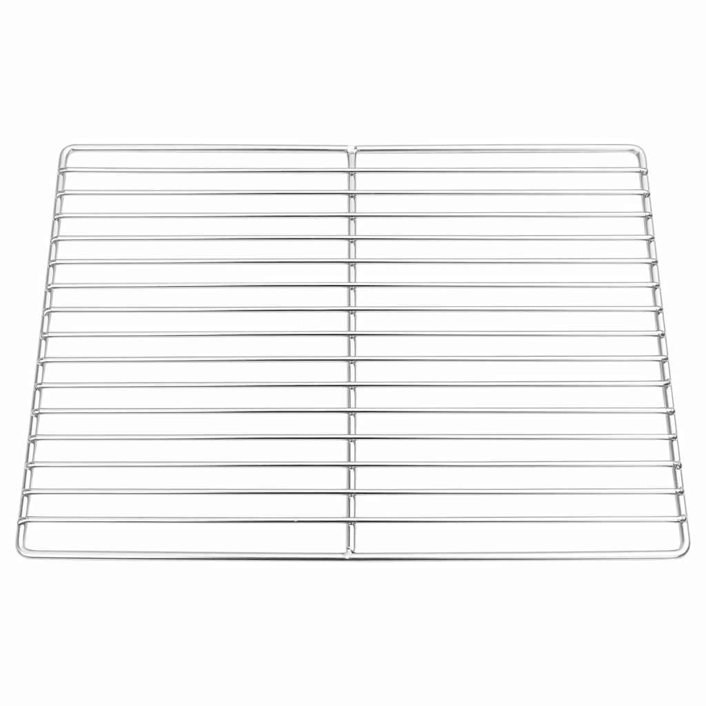 Grillrost Silber 40 x 30 cm Edelstahl