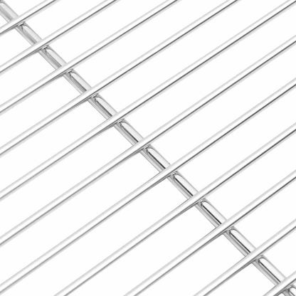 Grillrost Silber 45 x 40 cm Edelstahl