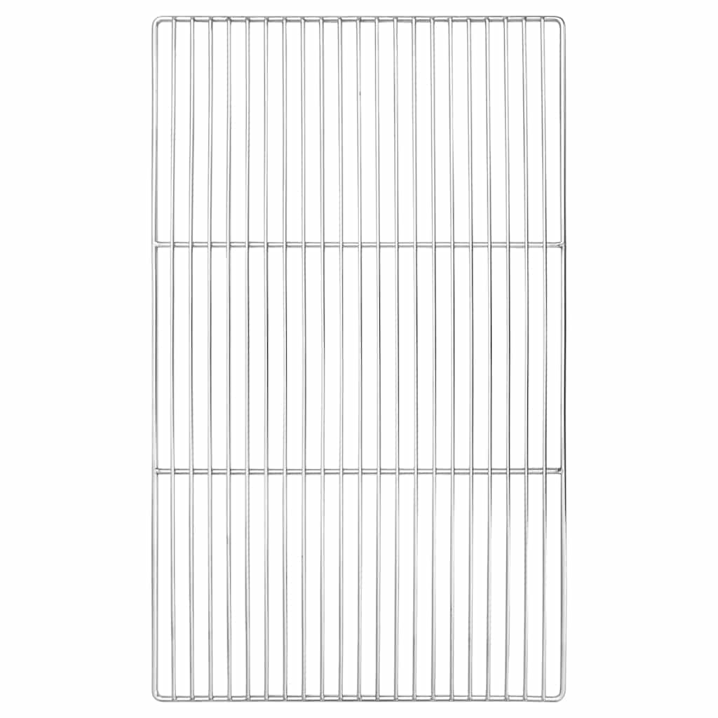 Grillrost Silber 67 x 40 cm Edelstahl