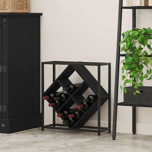 Weinregal Schwarze Eiche 51 x 18 x 52,5 cm Holzwerkstoff