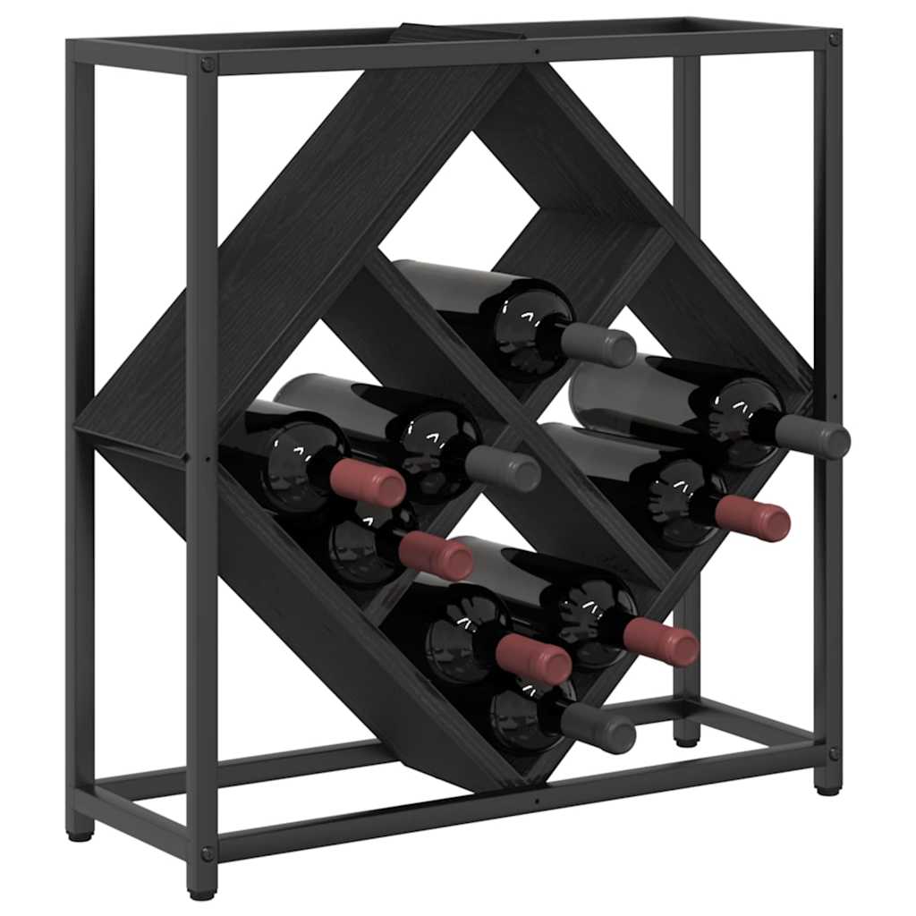 Weinregal Schwarze Eiche 51 x 18 x 52,5 cm Holzwerkstoff