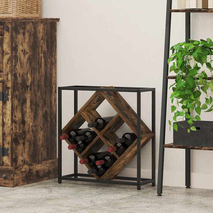 Weinregal Räuchereiche 51 x 18 x 52,5 cm Holzwerkstoff