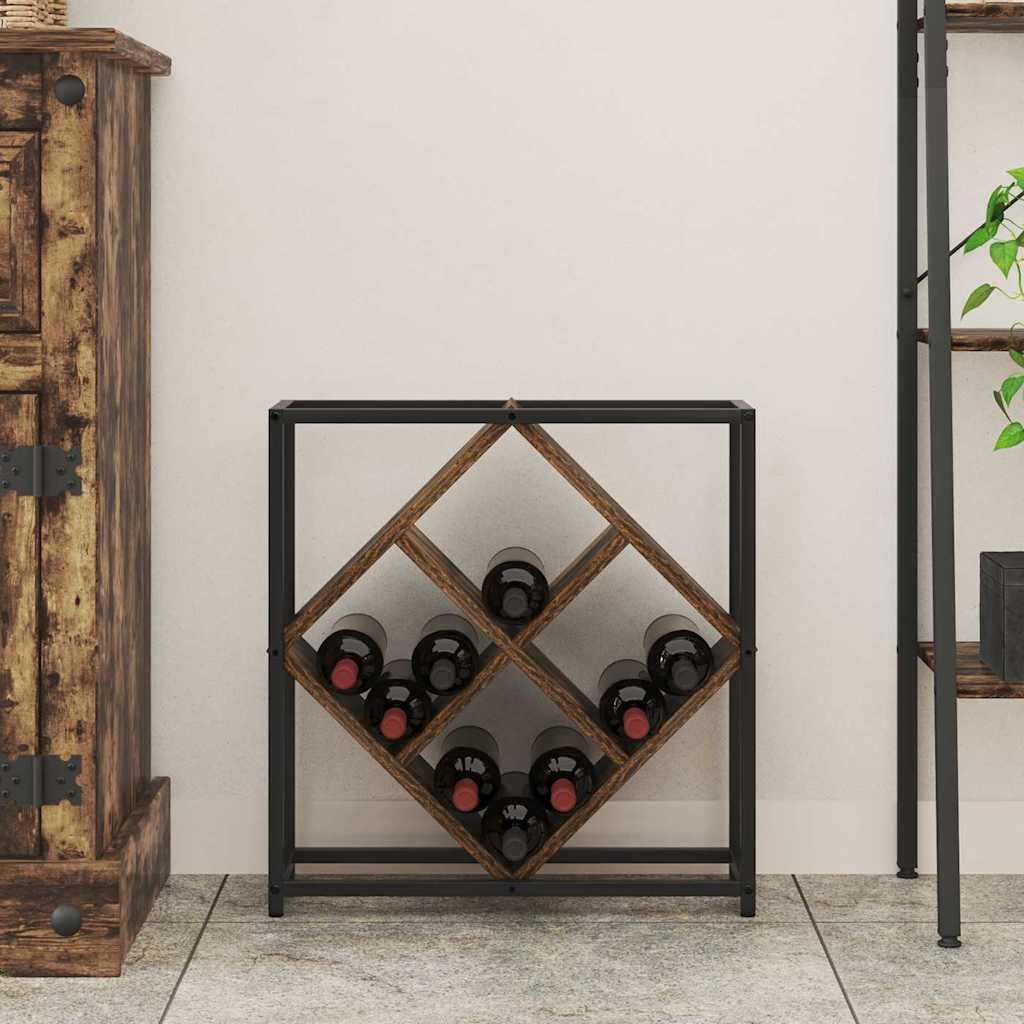 Weinregal Räuchereiche 51 x 18 x 52,5 cm Holzwerkstoff
