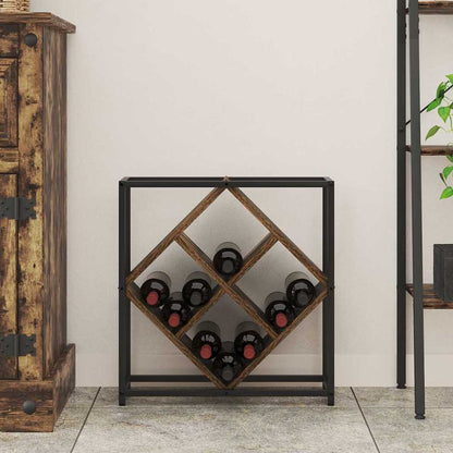 Weinregal Räuchereiche 51 x 18 x 52,5 cm Holzwerkstoff