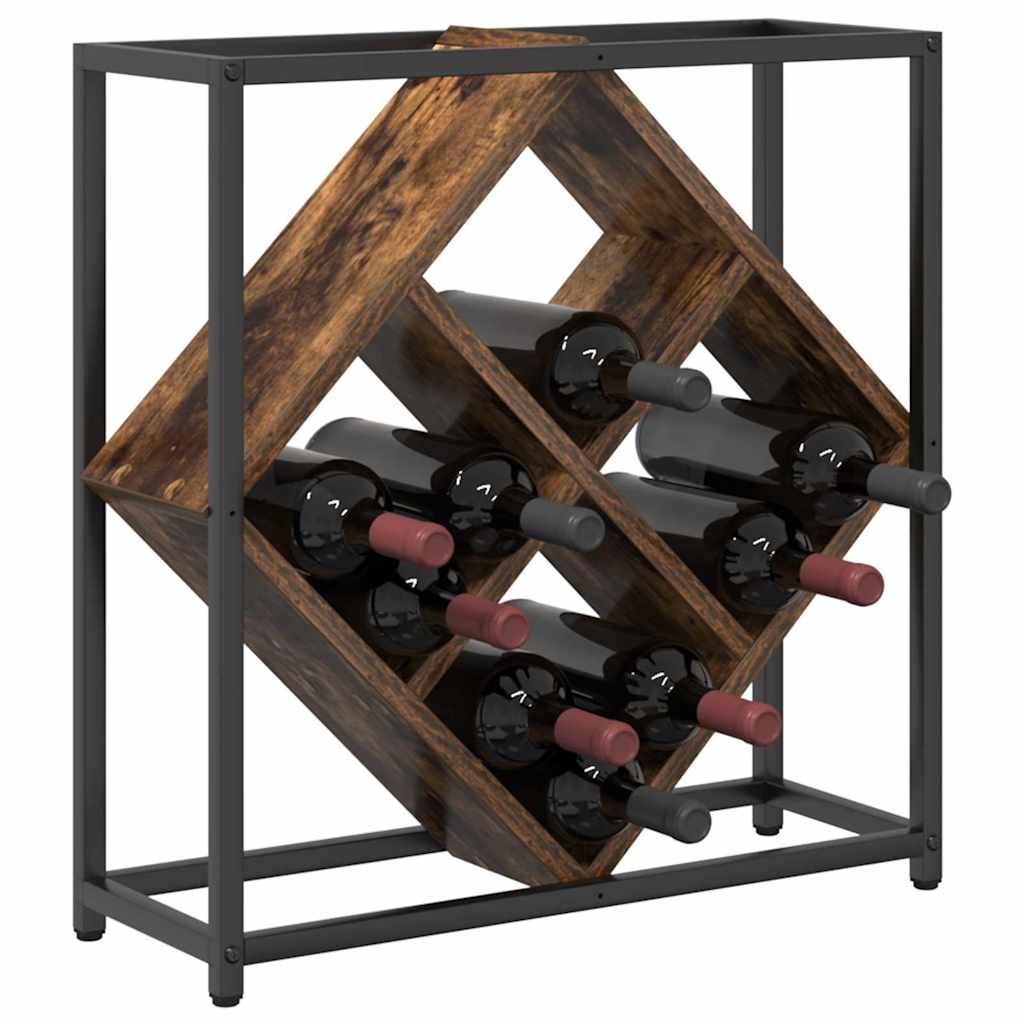 Weinregal Räuchereiche 51 x 18 x 52,5 cm Holzwerkstoff