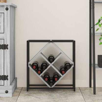 Weinregal Grau 51 x 18 x 52,5 cm Holzwerkstoff