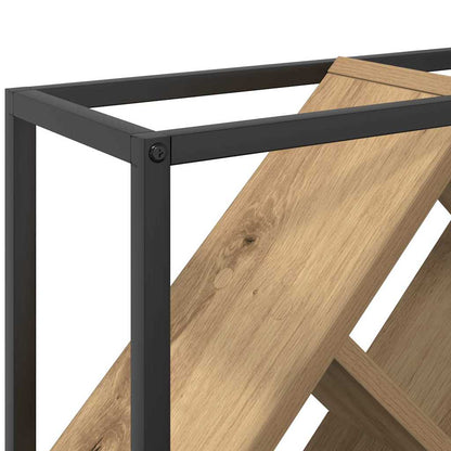 Weinregal Eiche handwerklich 51 x 18 x 52,5 cm Holzwerkstoff